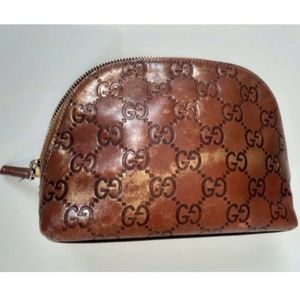 Gucci Leather Makeup Bag